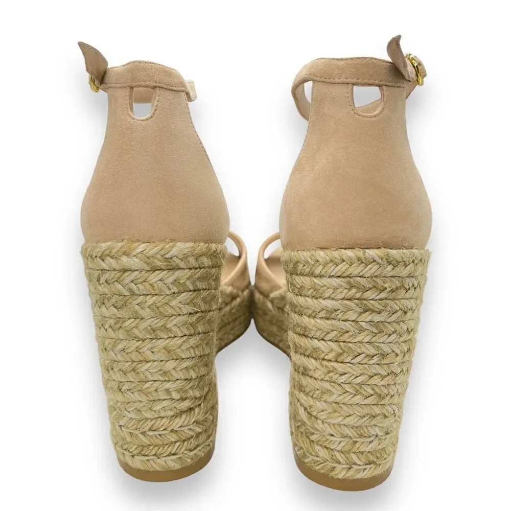 stuart weitzman‎ nudist curve espadrille wedges suede